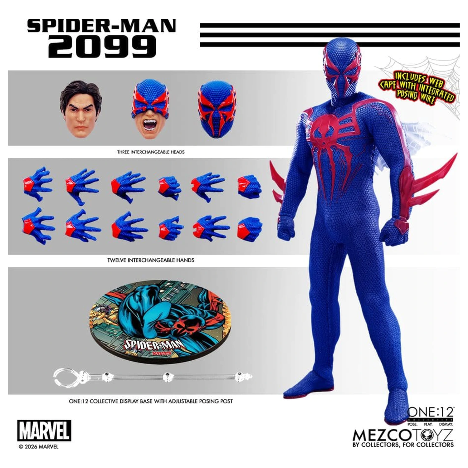 Marvel Comics One:12 Collective Akcijska figura 1/12 Spider-Man 2099 17 cm fotografija proizvoda