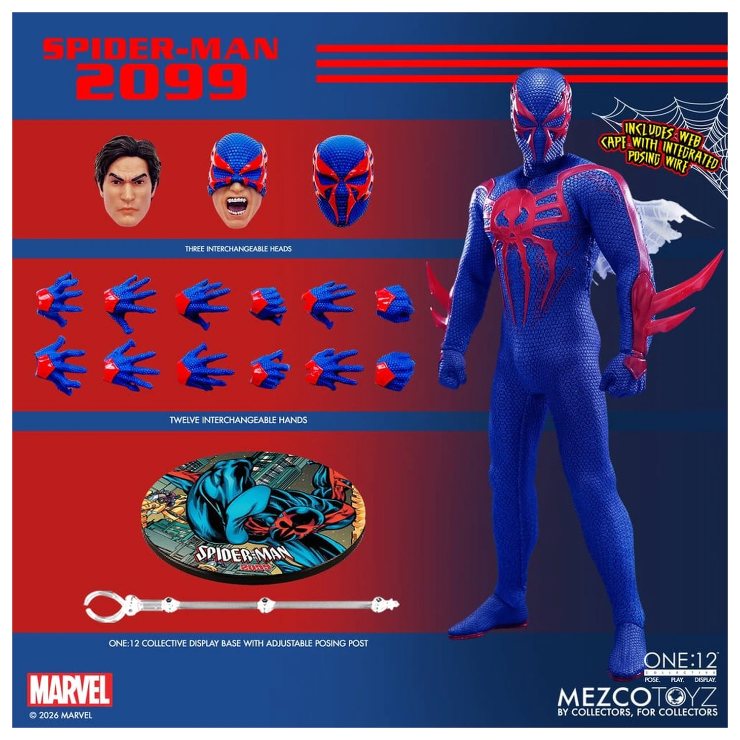 Marvel Comics One:12 Collective Akcijska figura 1/12 Spider-Man 2099 17 cm fotografija proizvoda
