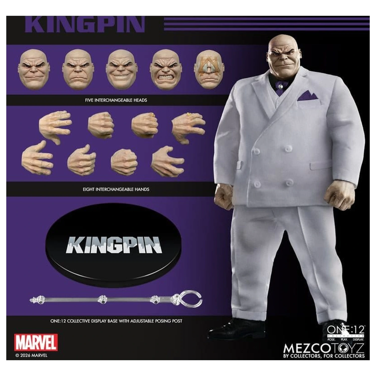Marvel Comics One:12 Collective akcijska figura 1/12 Kingpin 18 cm fotografija proizvoda