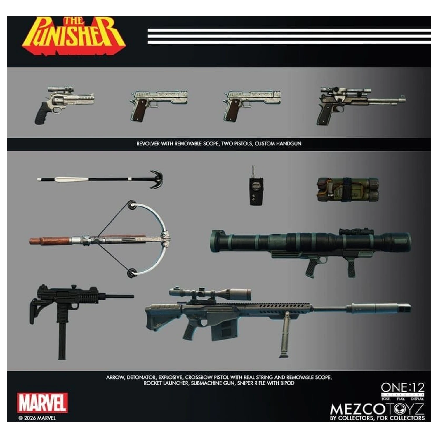 Marvel Comics One:12 Collective Akcijska figura 1/12 Punisher 17 cm fotografija proizvoda