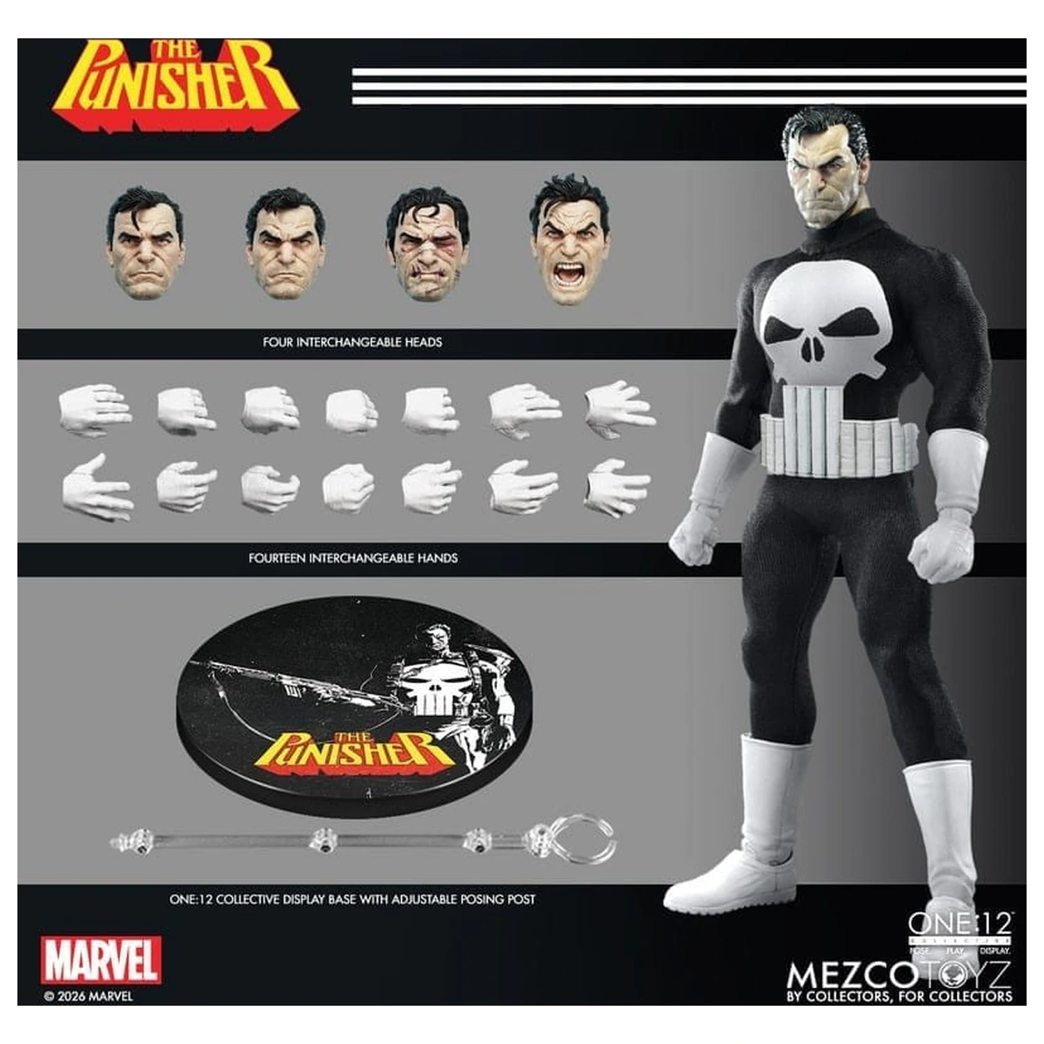 Marvel Comics One:12 Collective Akcijska figura 1/12 Punisher 17 cm fotografija proizvoda