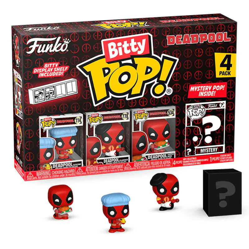 Deadpool Bitty Funko POP! Vinilna figura 4-Pack Bathtime 2,5 cm fotografija proizvoda