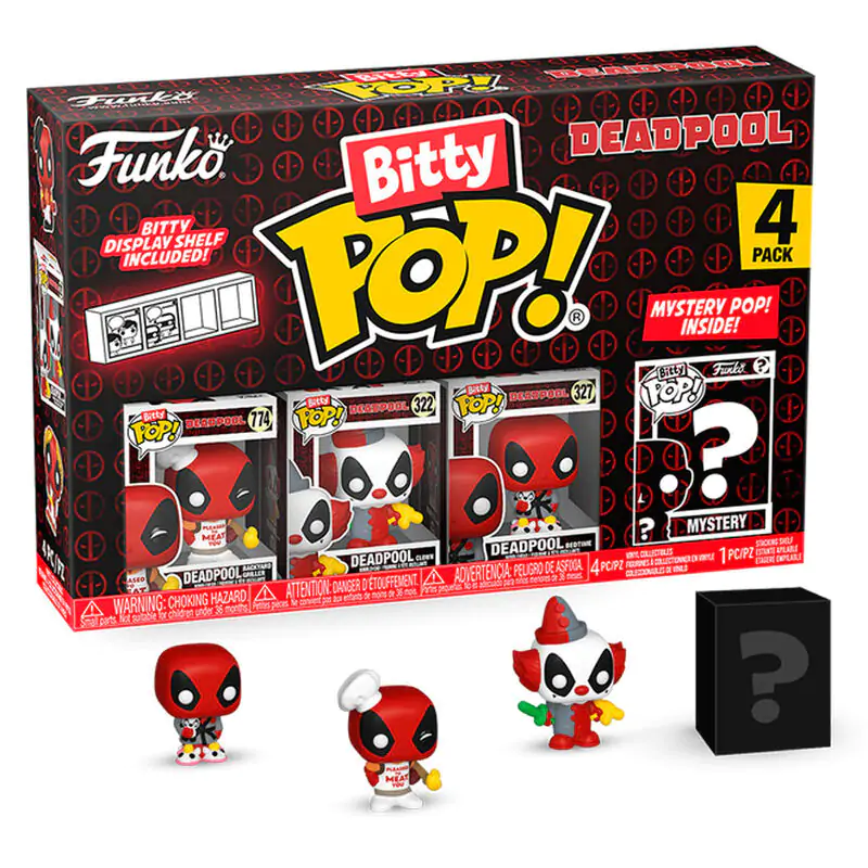 Deadpool Bitty Funko POP! Vinilna figura 4-Pack Master 2,5 cm fotografija proizvoda