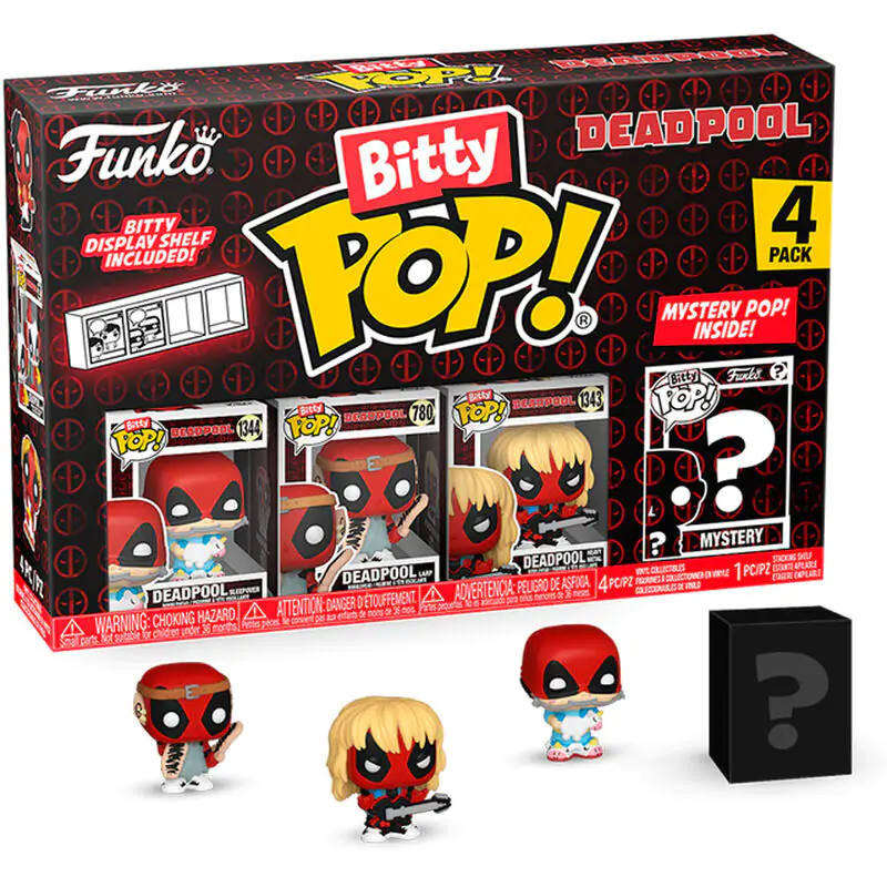 Deadpool Bitty Funko POP! Vinilna figura 4-Pack Sleepover 2,5 cm fotografija proizvoda