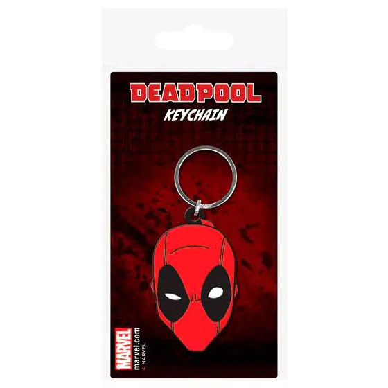 Marvel Comics gumeni privjesak za ključeve Deadpool Face 6 cm fotografija proizvoda