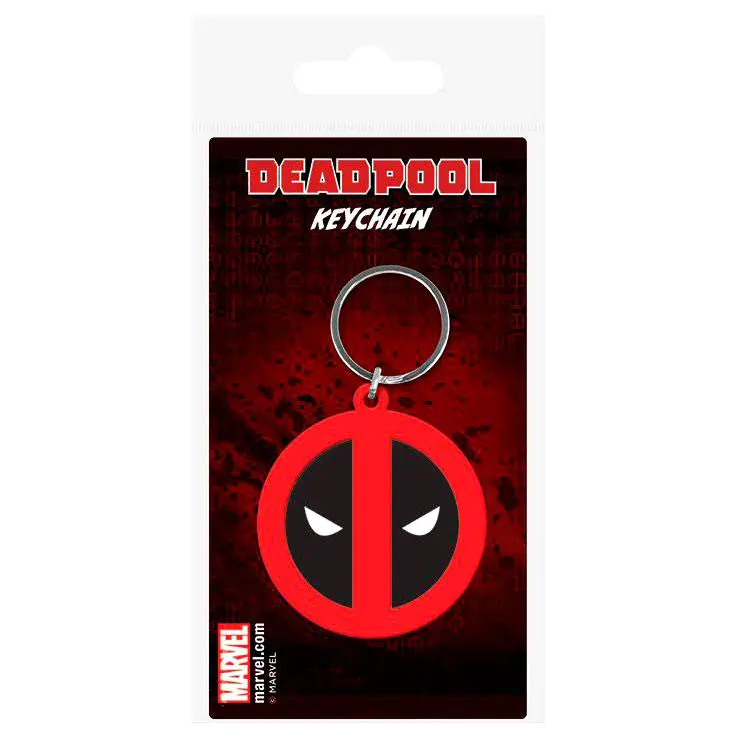 Marvel Comics Gumeni privjesak za ključeve Deadpool Symbol 6 cm fotografija proizvoda