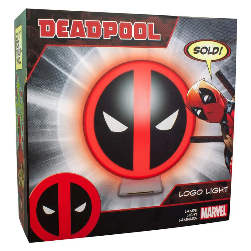 Marvel Deadpool logo svjetlo fotografija proizvoda