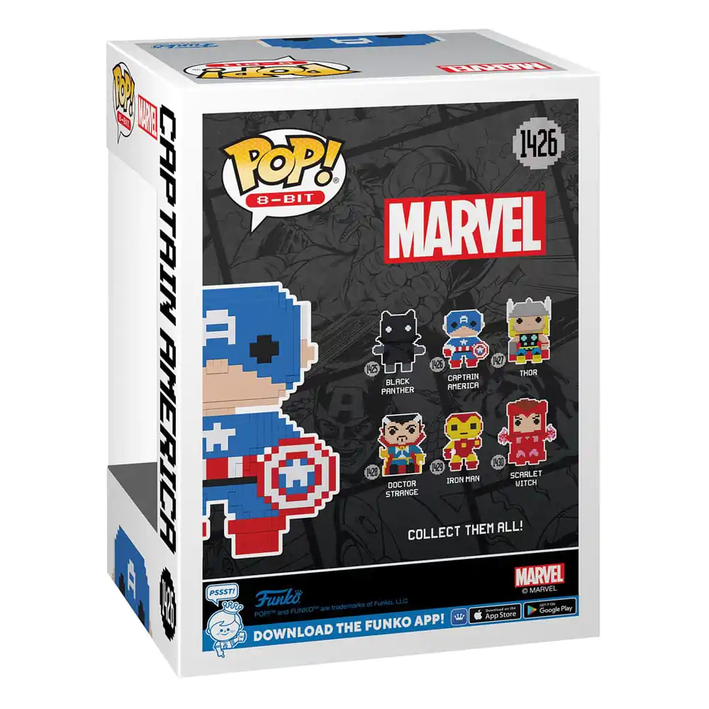 Marvel Funko POP! 8-Bit Vinilna Figura Captain America 9 cm fotografija proizvoda