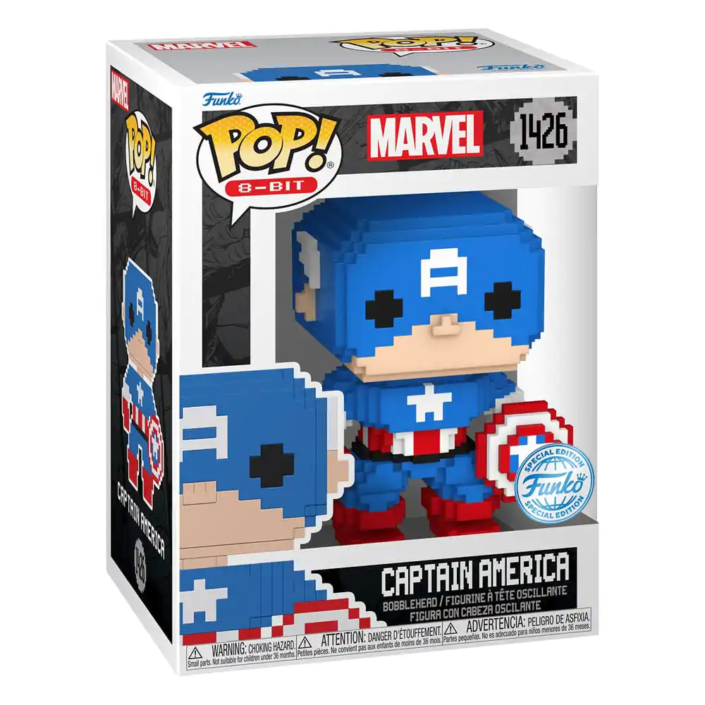 Marvel Funko POP! 8-Bit Vinilna Figura Captain America 9 cm fotografija proizvoda