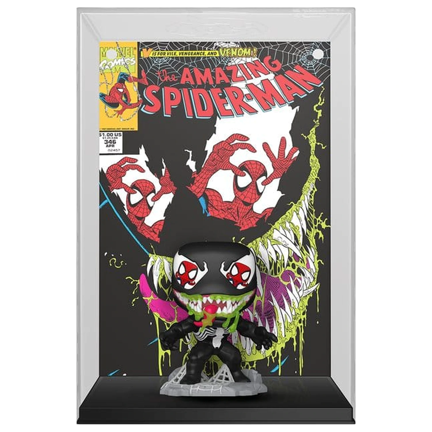 Marvel Funko POP! Comic Covers Vinilna Figura Amazing Spider-Man #346 (Venom) 9 cm fotografija proizvoda