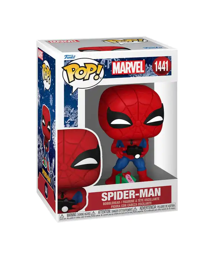 Marvel Funko POP! Vinyl figura Holiday Spiderman s otvorenim poklonom 9 cm fotografija proizvoda