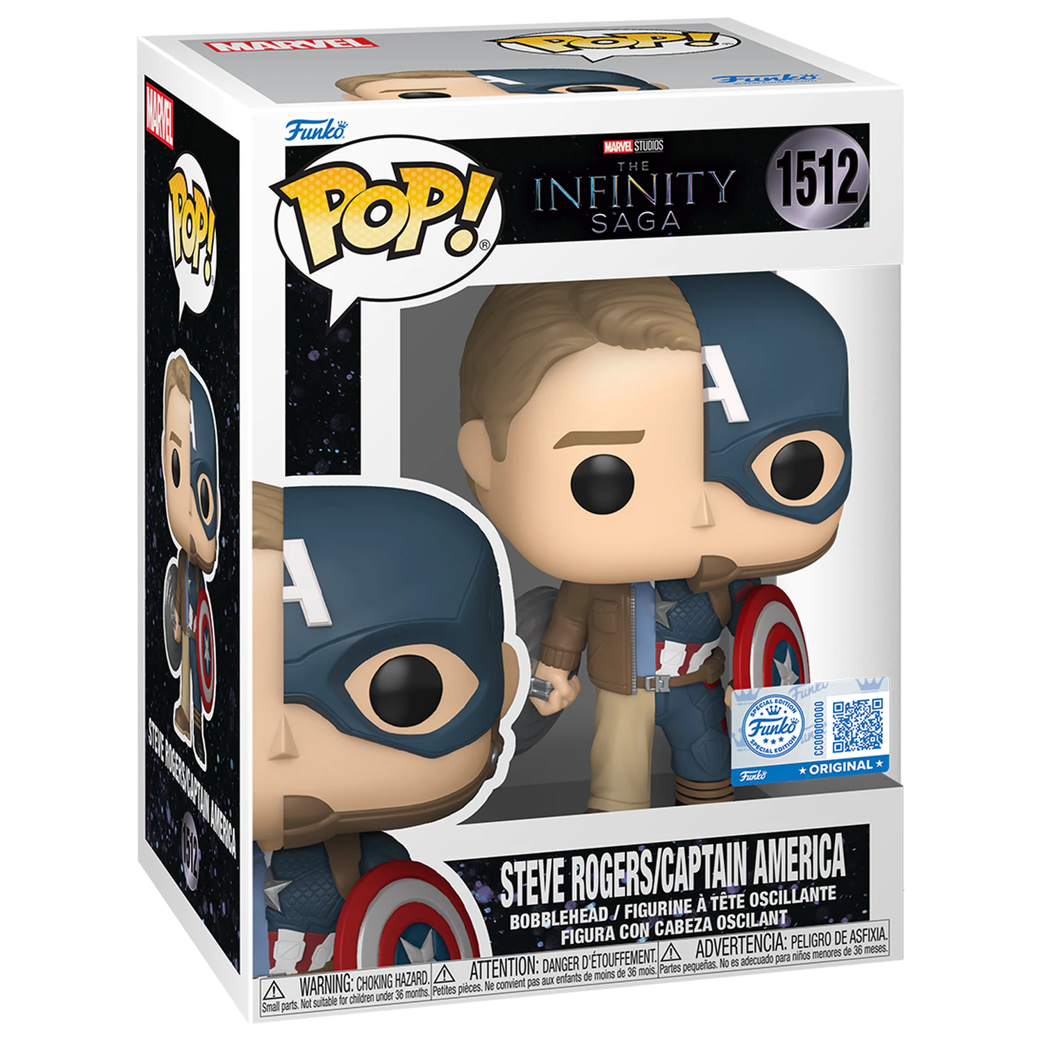 Marvel Funko POP! Vinyl figurica Split- Cap/Steve Exclusive 9 cm fotografija proizvoda