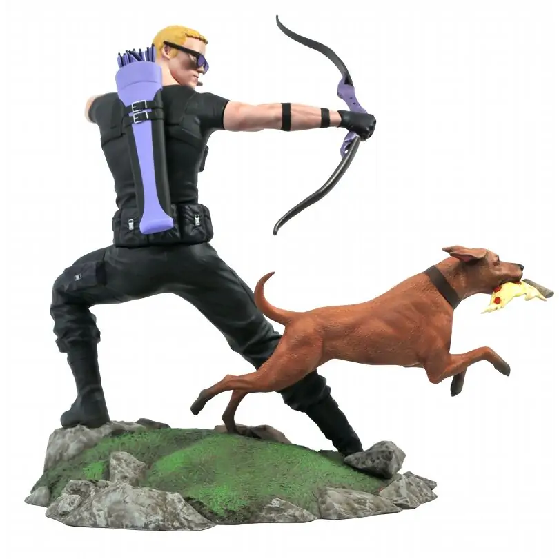 Marvel Comic Gallery PVC kipić Hawkeye s Pizza Dog 23 cm fotografija proizvoda