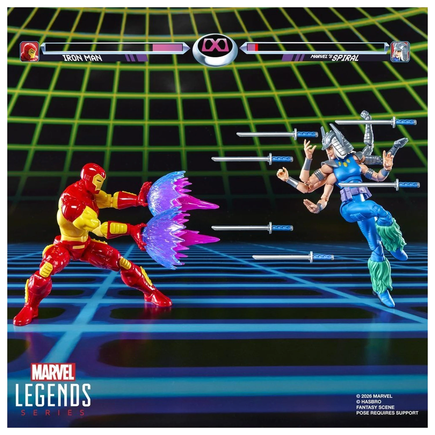 Marvel Games Iron Man Vs Marvels Spiral pack 2 figure 15 cm fotografija proizvoda