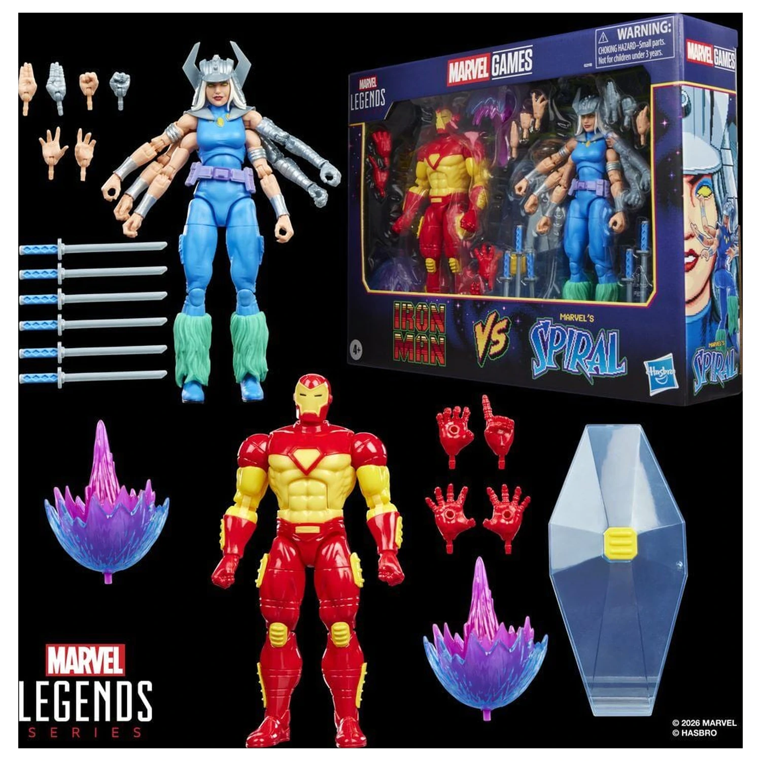 Marvel Games Iron Man Vs Marvels Spiral pack 2 figure 15 cm fotografija proizvoda