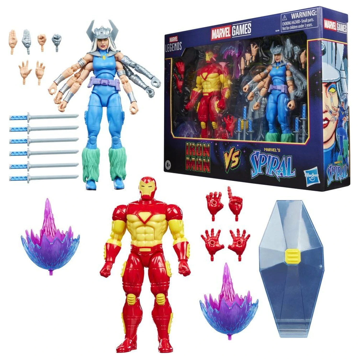 Marvel Games Iron Man Vs Marvels Spiral pack 2 figure 15 cm fotografija proizvoda