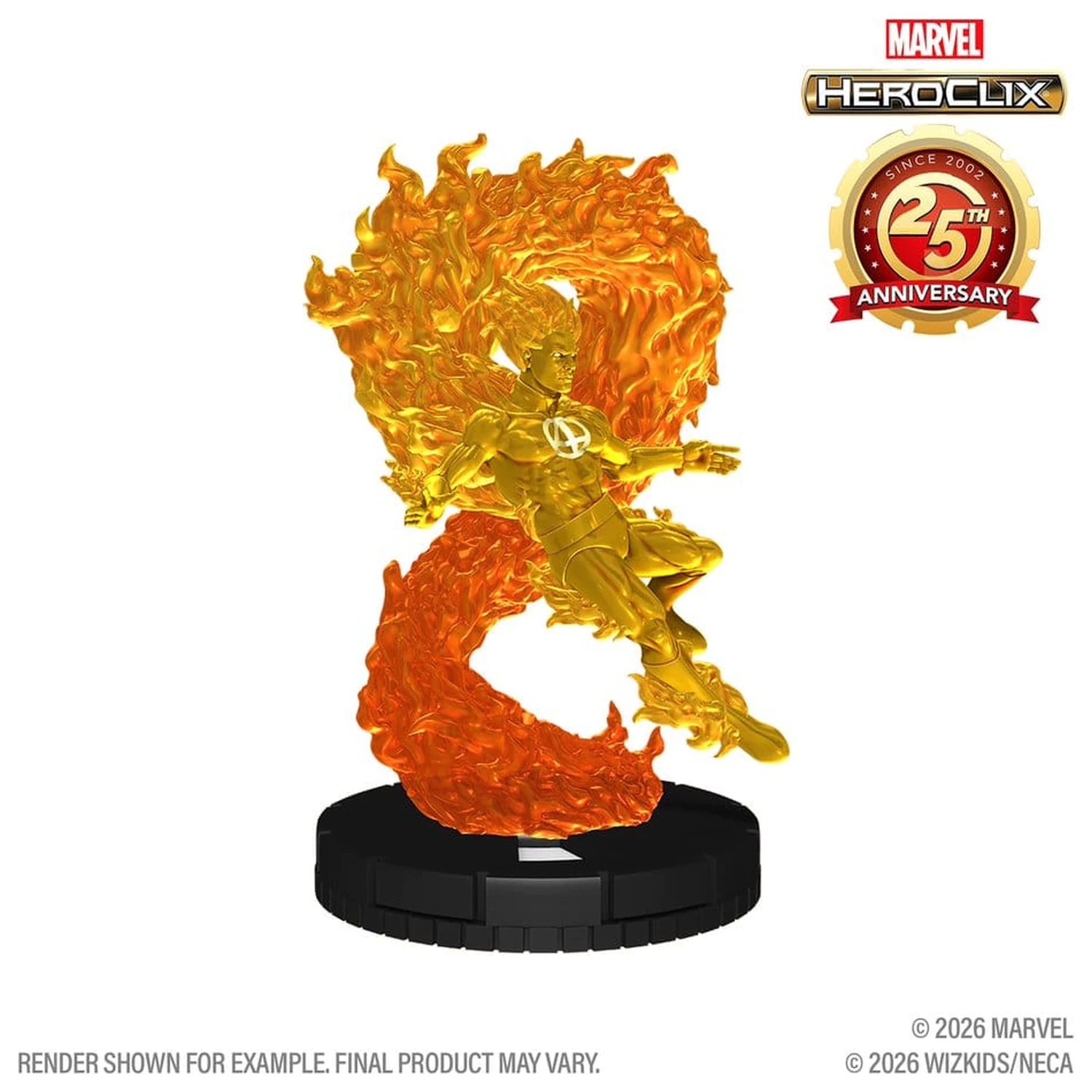 Marvel HeroClix: 25th Anniversary figura Human Torch 5 cm fotografija proizvoda