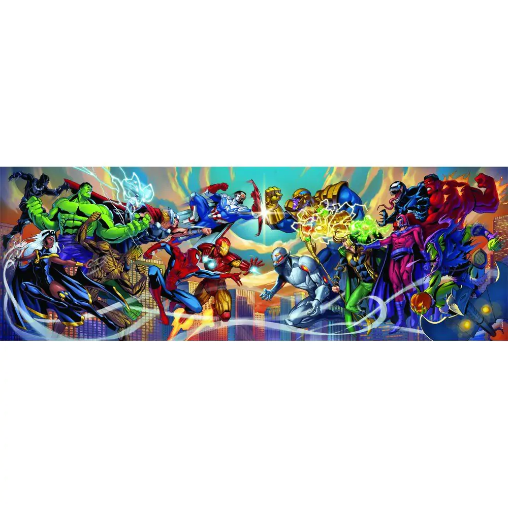 Marvel Heroes vs Villains panorama puzzle 1000 kom fotografija proizvoda