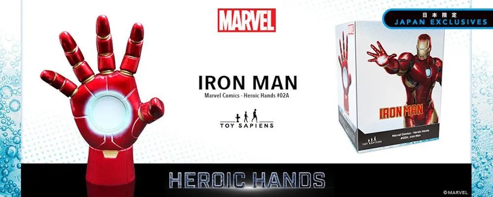 Marvel Heroic Hands Figura u prirodnoj veličini #2A Iron Man 23 cm fotografija proizvoda