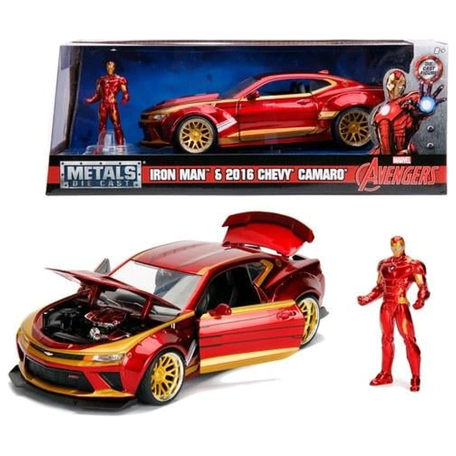 Marvel Iron Man 2016 Chevy Camaro SS u mjerilu 1:24 fotografija proizvoda