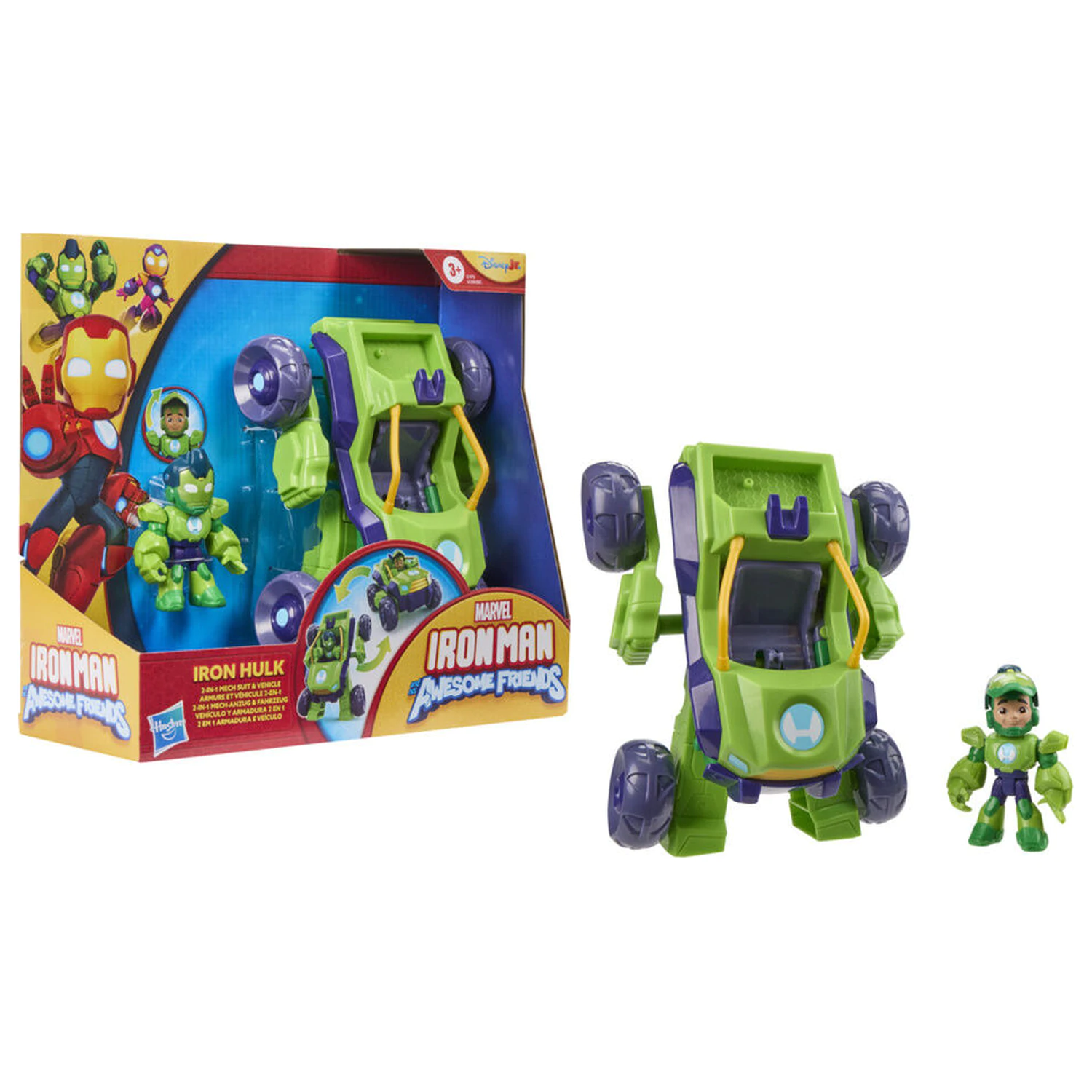Marvel Iron Man And His Awesome Friends Hulk figura i vozilo fotografija proizvoda