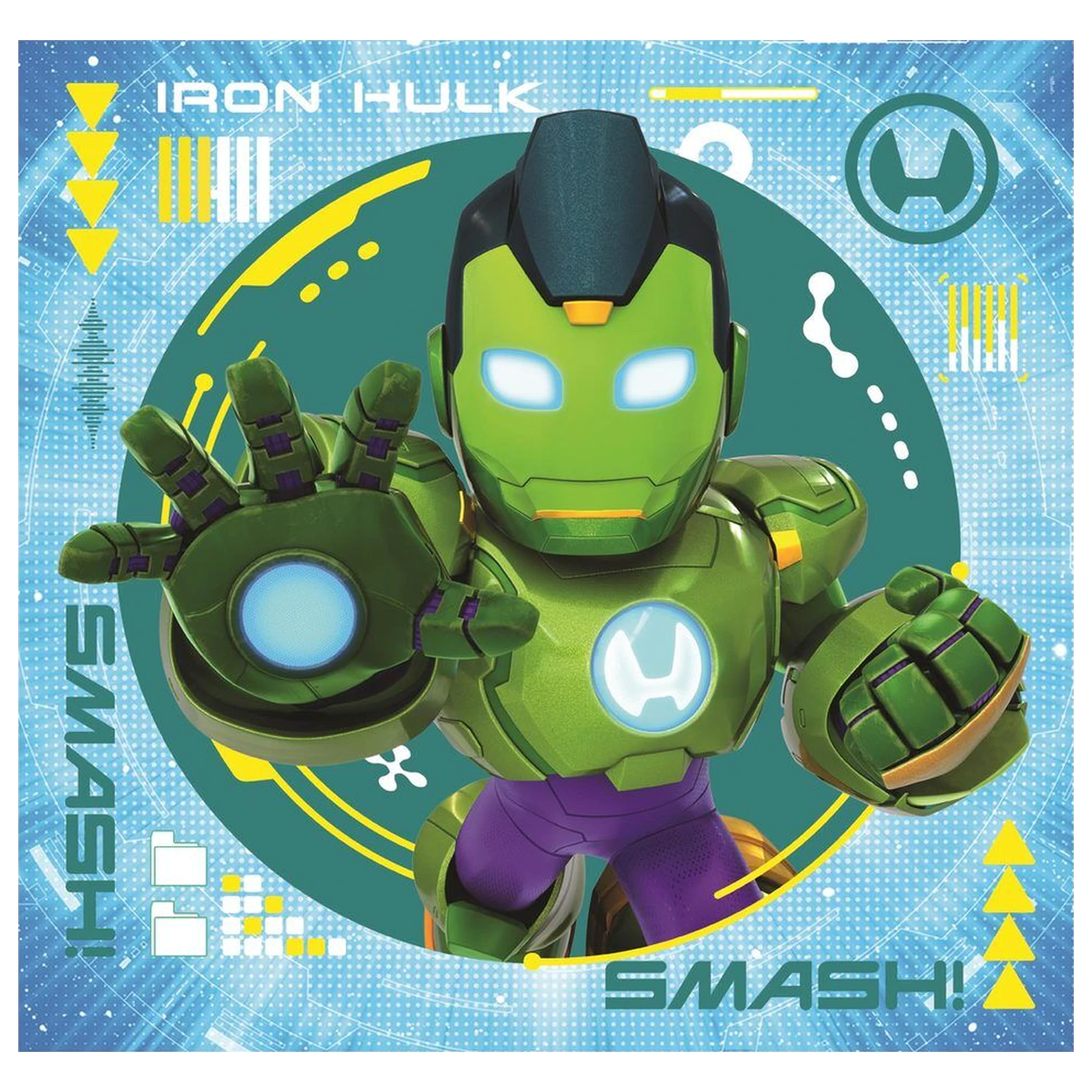 Marvel Iron Man i njegova sjajna Square puzzle 3x48 komada fotografija proizvoda