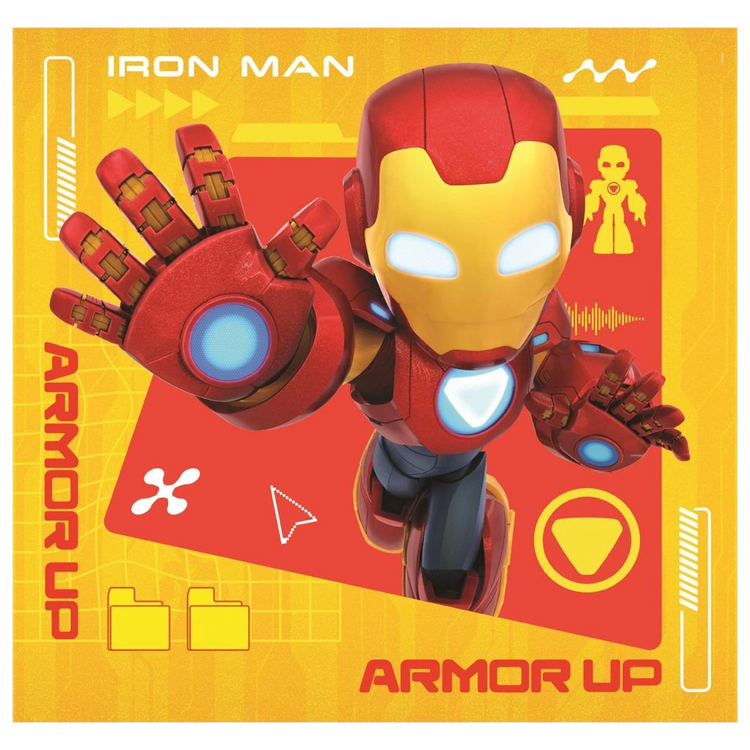 Marvel Iron Man i njegova sjajna Square puzzle 3x48 komada fotografija proizvoda