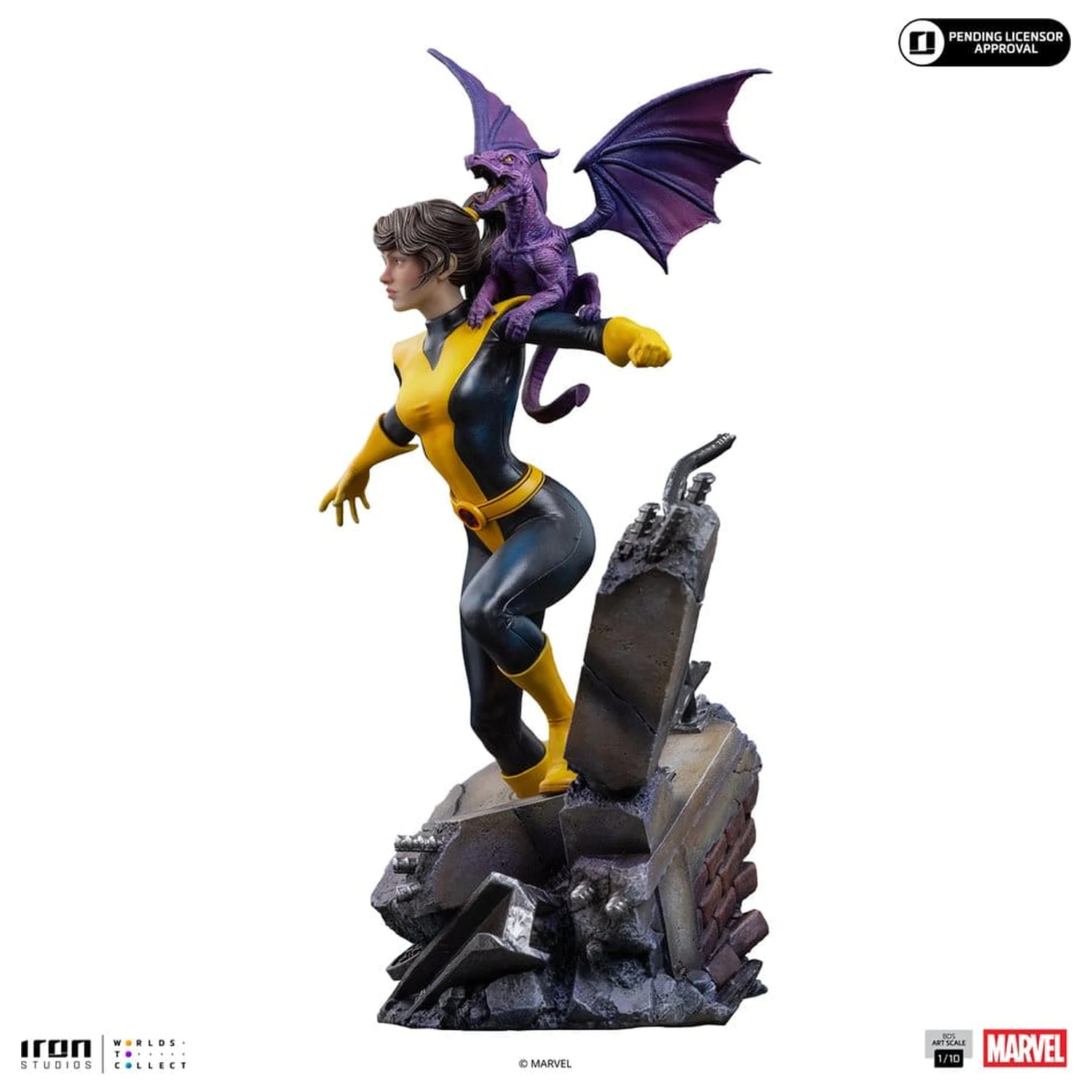 Marvel Kitty Pride & Lockheed X-Men Comics BDS Art Scale Statua 1/10 Kitty Pride & Lockheed fotografija proizvoda