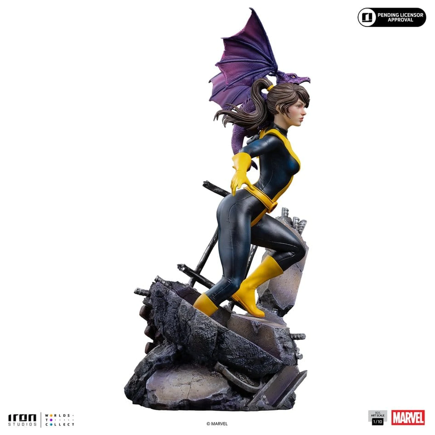 Marvel Kitty Pride & Lockheed X-Men Comics BDS Art Scale Statua 1/10 Kitty Pride & Lockheed fotografija proizvoda
