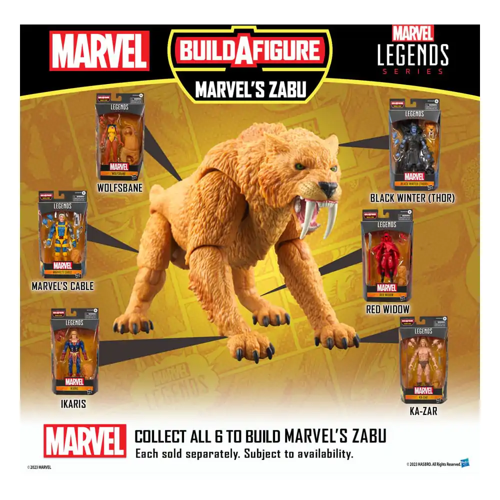 Marvel Legends akcijska figura Black Winter (Thor) (BAF: Marvel's Zabu) 15 cm fotografija proizvoda