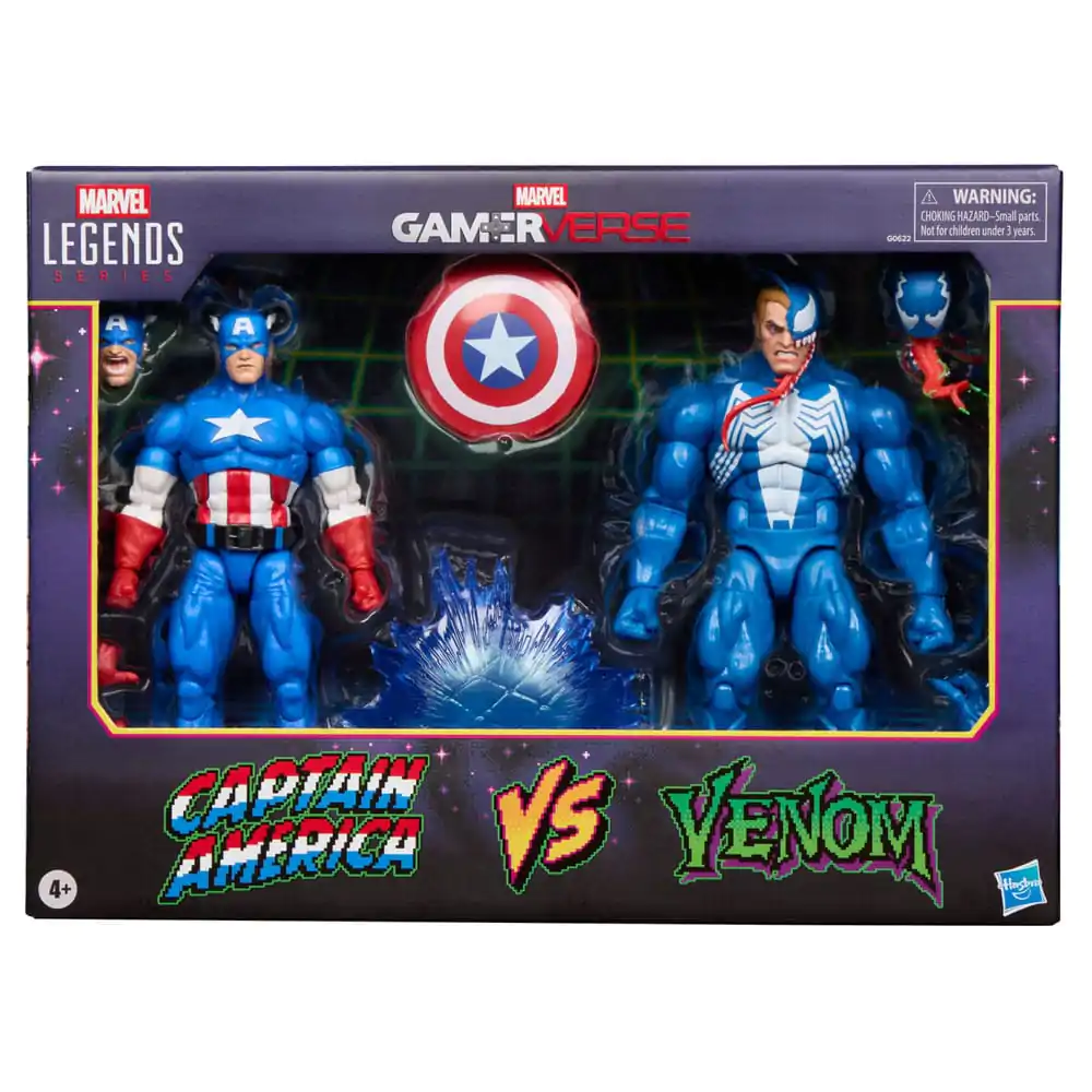 Marvel Legends Gamerverse akcijska figura 2-Pack Captain America vs. Venom 15 cm fotografija proizvoda