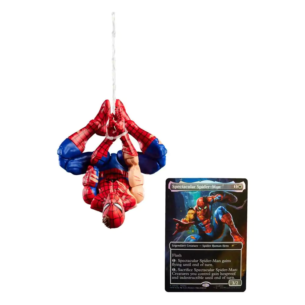 Marvel Legends Magic: The Gathering akcijska figura Battle-Damaged Spider-Man (plus Exclusive Foil Card) 15 cm fotografija proizvoda