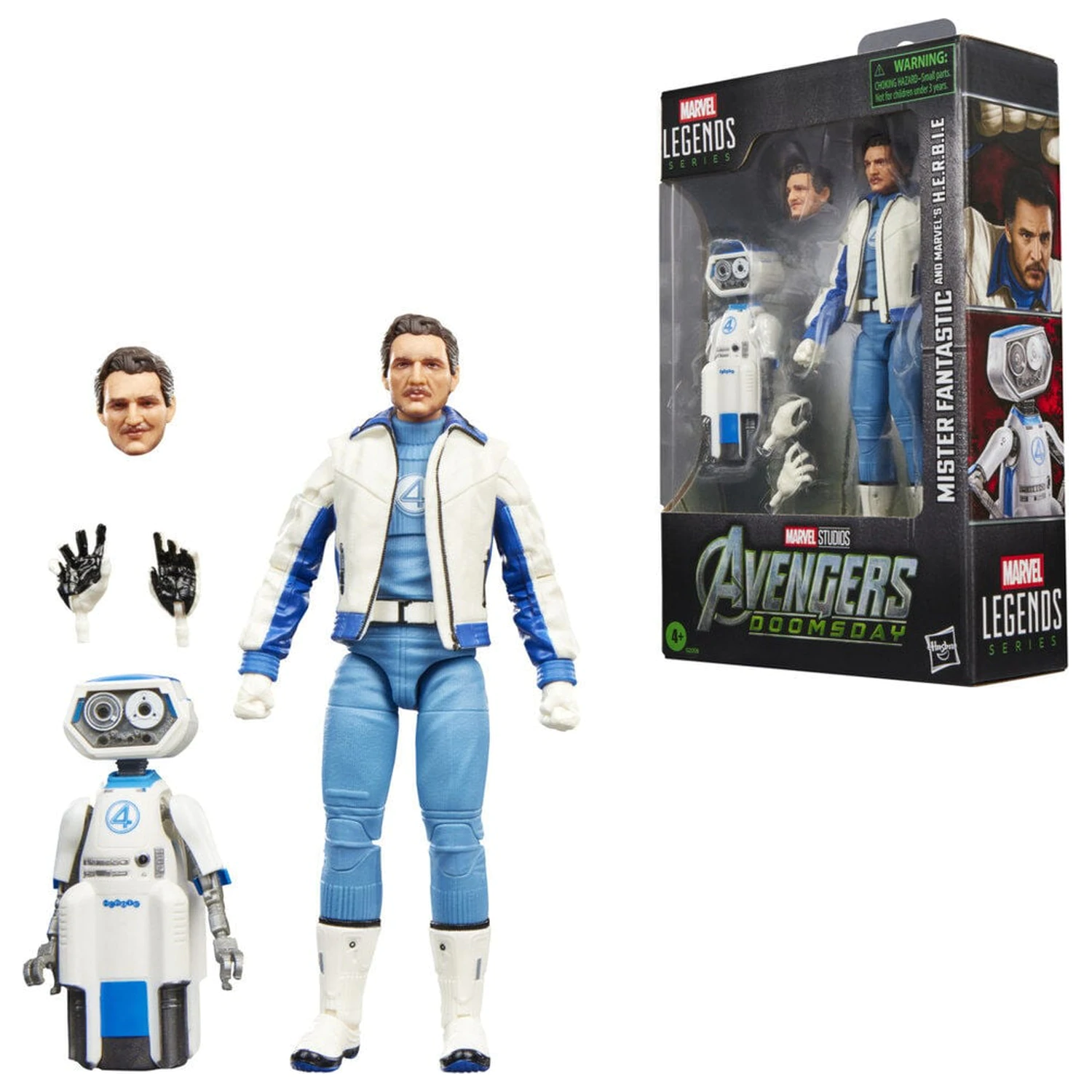 Marvel Legends Series Avengers Doomsday Mister Fantastic i Marvels H.E.R.B.I.E. figure 15 cm fotografija proizvoda