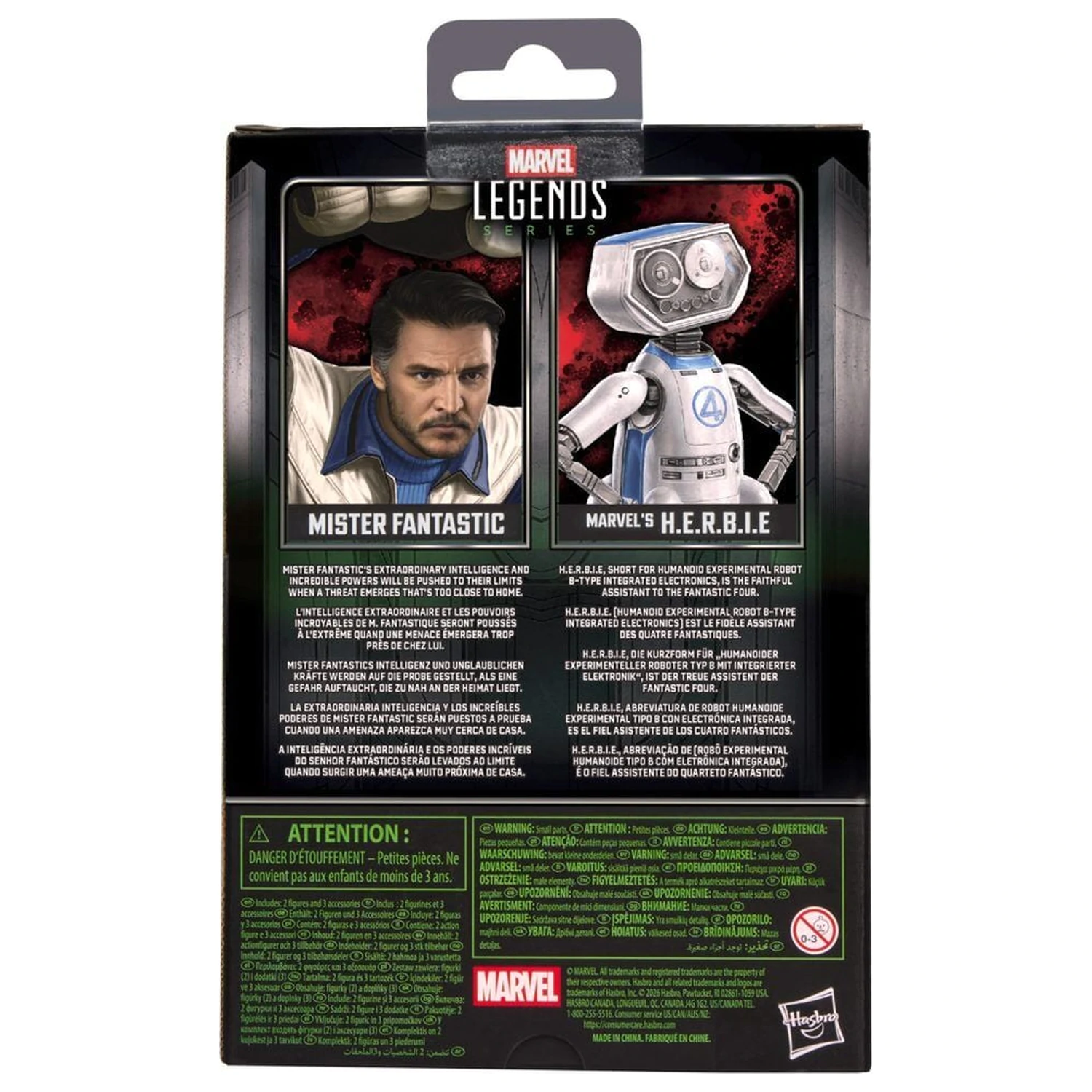 Marvel Legends Series Avengers Doomsday Mister Fantastic i Marvels H.E.R.B.I.E. figure 15 cm fotografija proizvoda