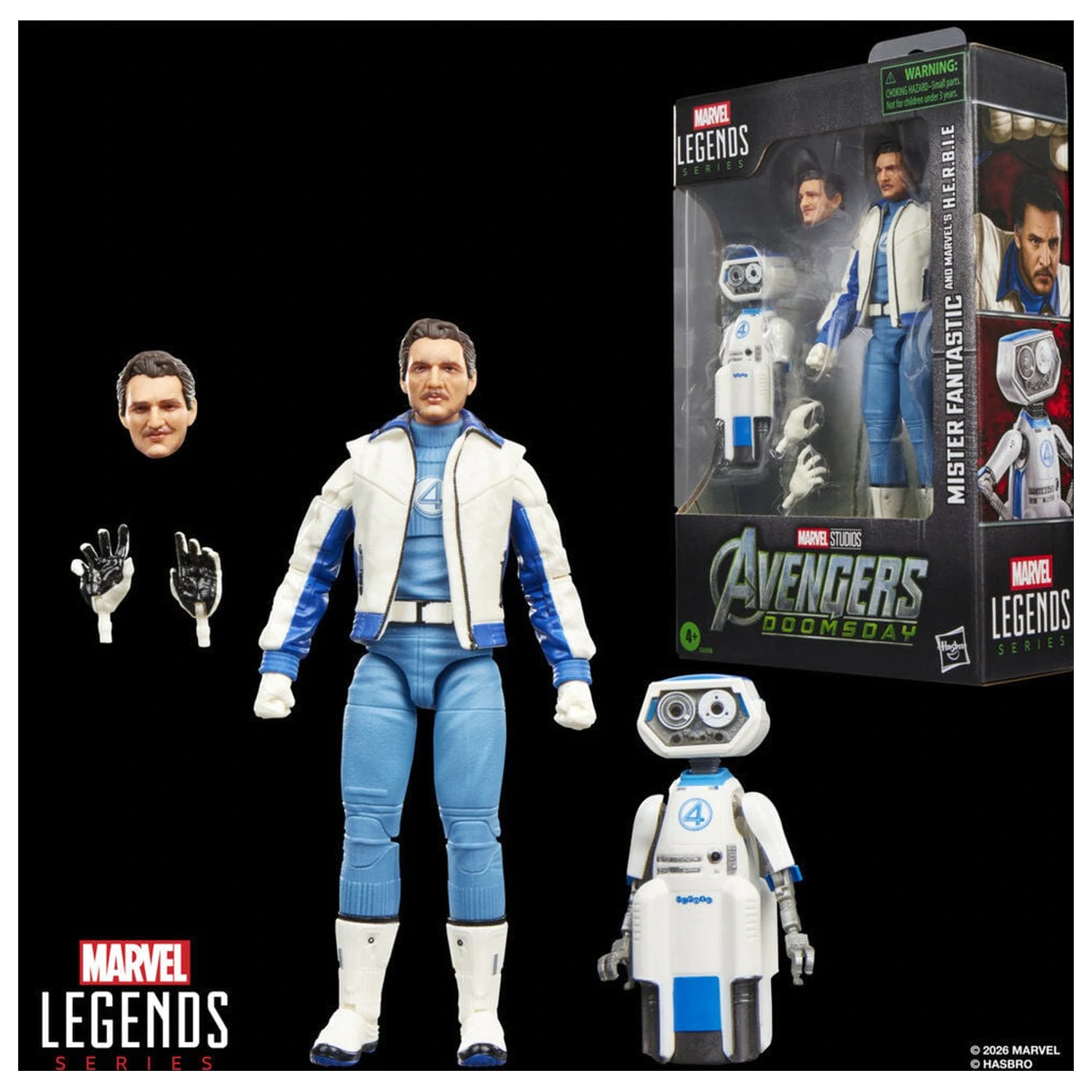 Marvel Legends Series Avengers Doomsday Mister Fantastic i Marvels H.E.R.B.I.E. figure 15 cm fotografija proizvoda