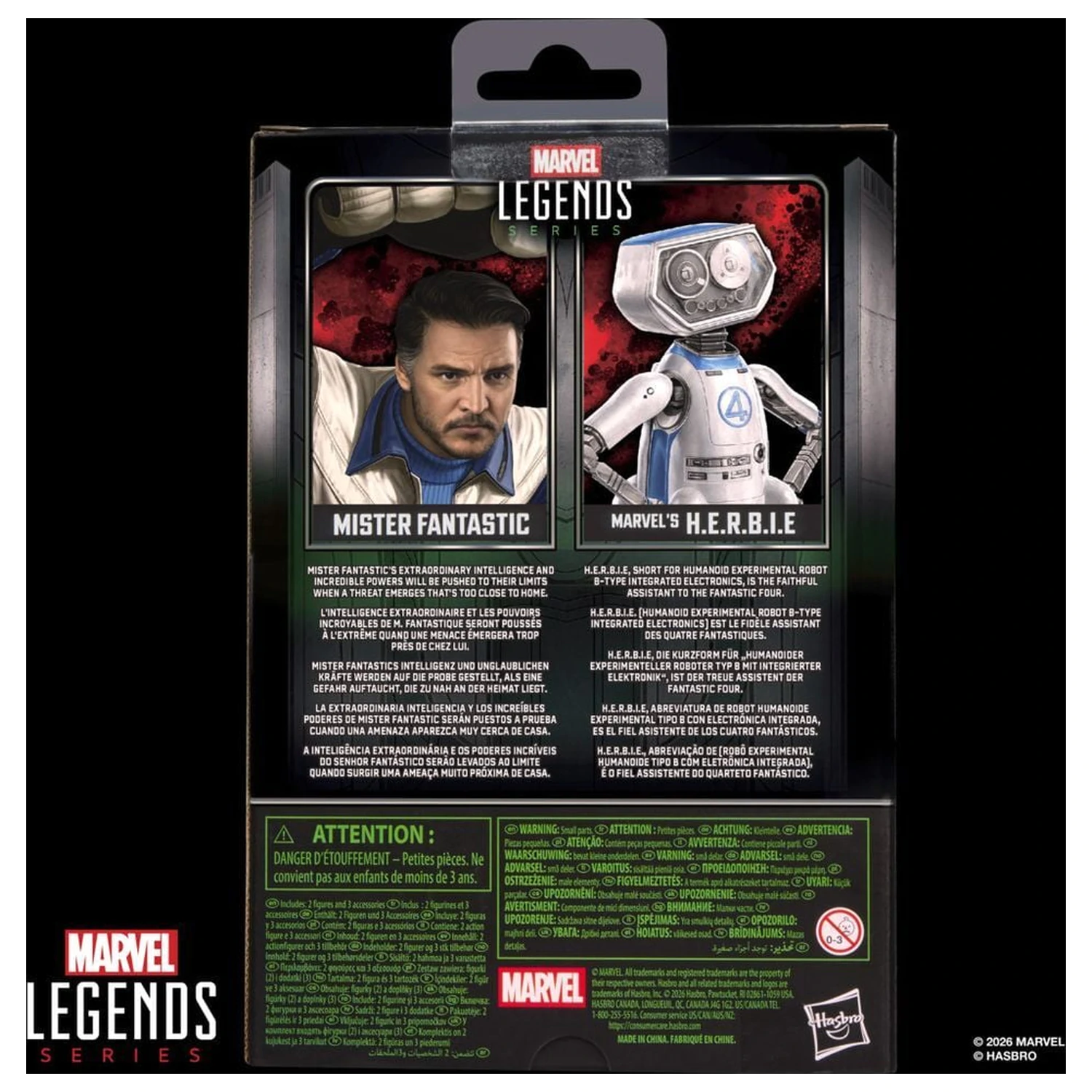 Marvel Legends Series Avengers Doomsday Mister Fantastic i Marvels H.E.R.B.I.E. figure 15 cm fotografija proizvoda