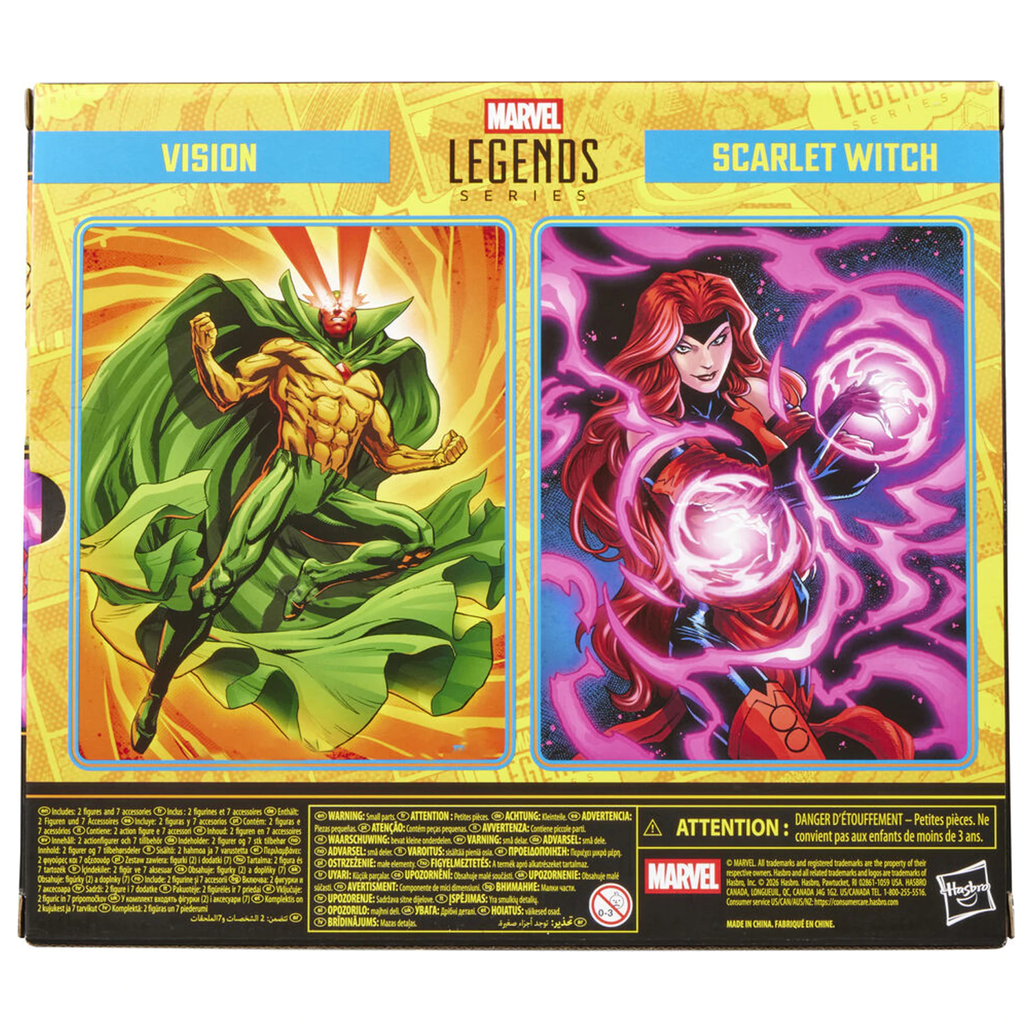 Marvel Legends Series Avengers Earth's Mightiest Heroes Vision i Scarlet Witch pakiranje 2 figure 15cm fotografija proizvoda