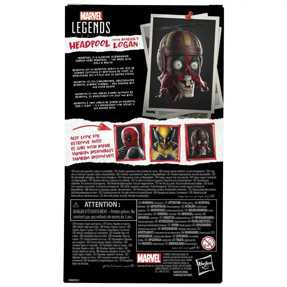 Marvel Legends Series Deadpool & Wolverine - Glavobazen s Marvels Logan figuricom 15 cm fotografija proizvoda