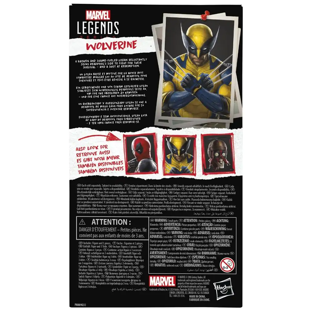 Marvel Legends Series Deadpool & Wolverine - Figura Wolverine 15 cm fotografija proizvoda