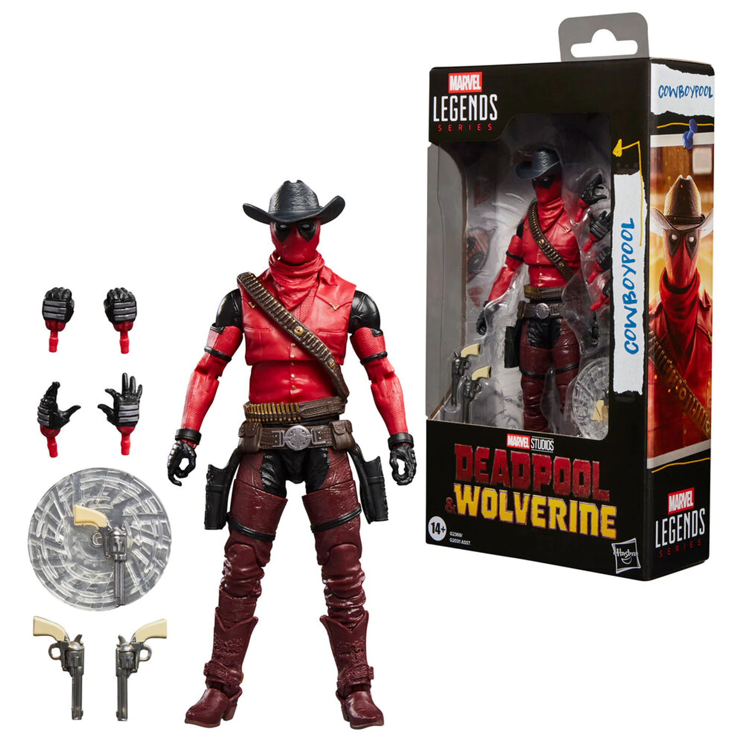 Marvel Legends Series Deadpool & Wolverine Cowboypool figure 15 cm fotografija proizvoda