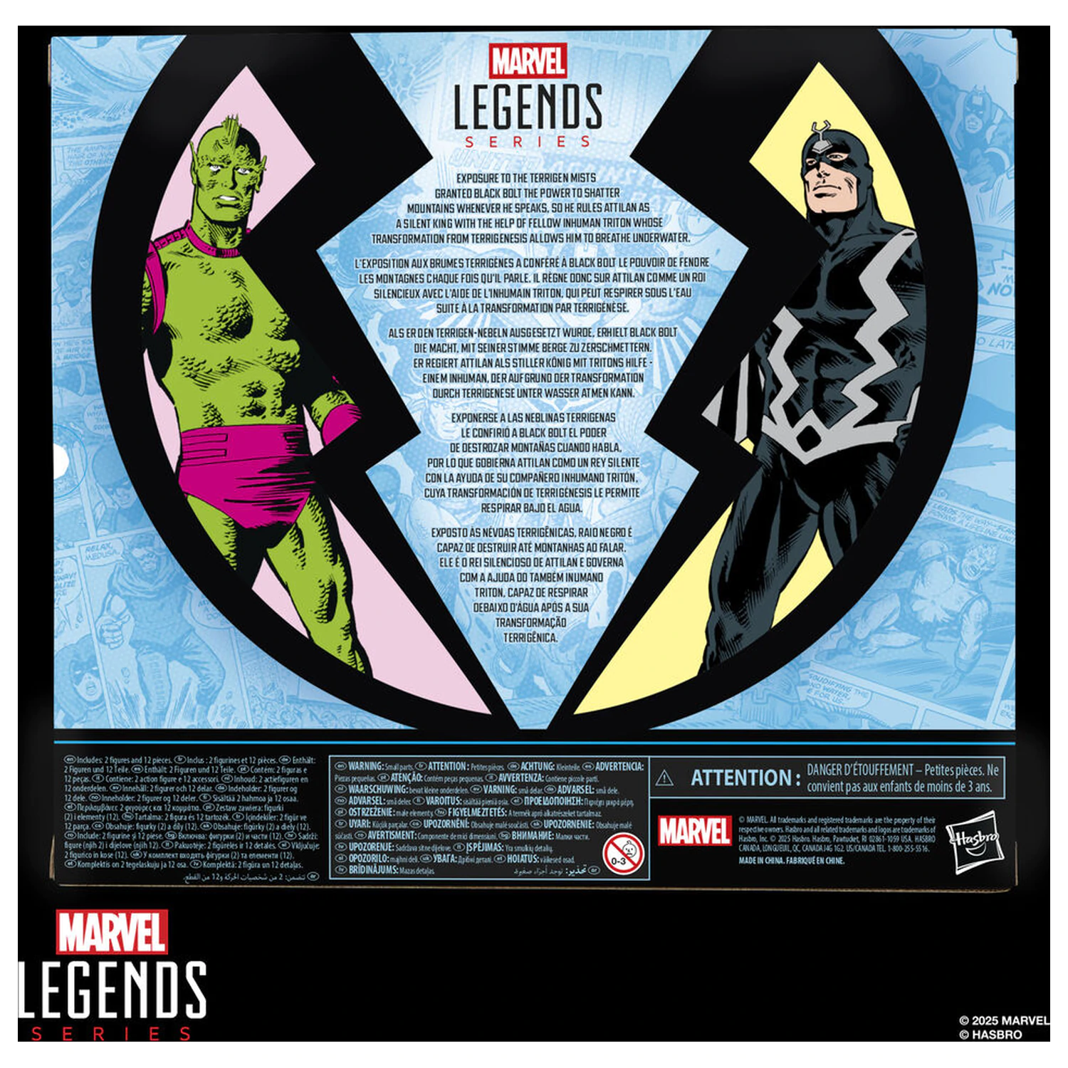 Marvel Legends Series Inhumans Black Bolt & Triton paket 2 figure 15 cm fotografija proizvoda