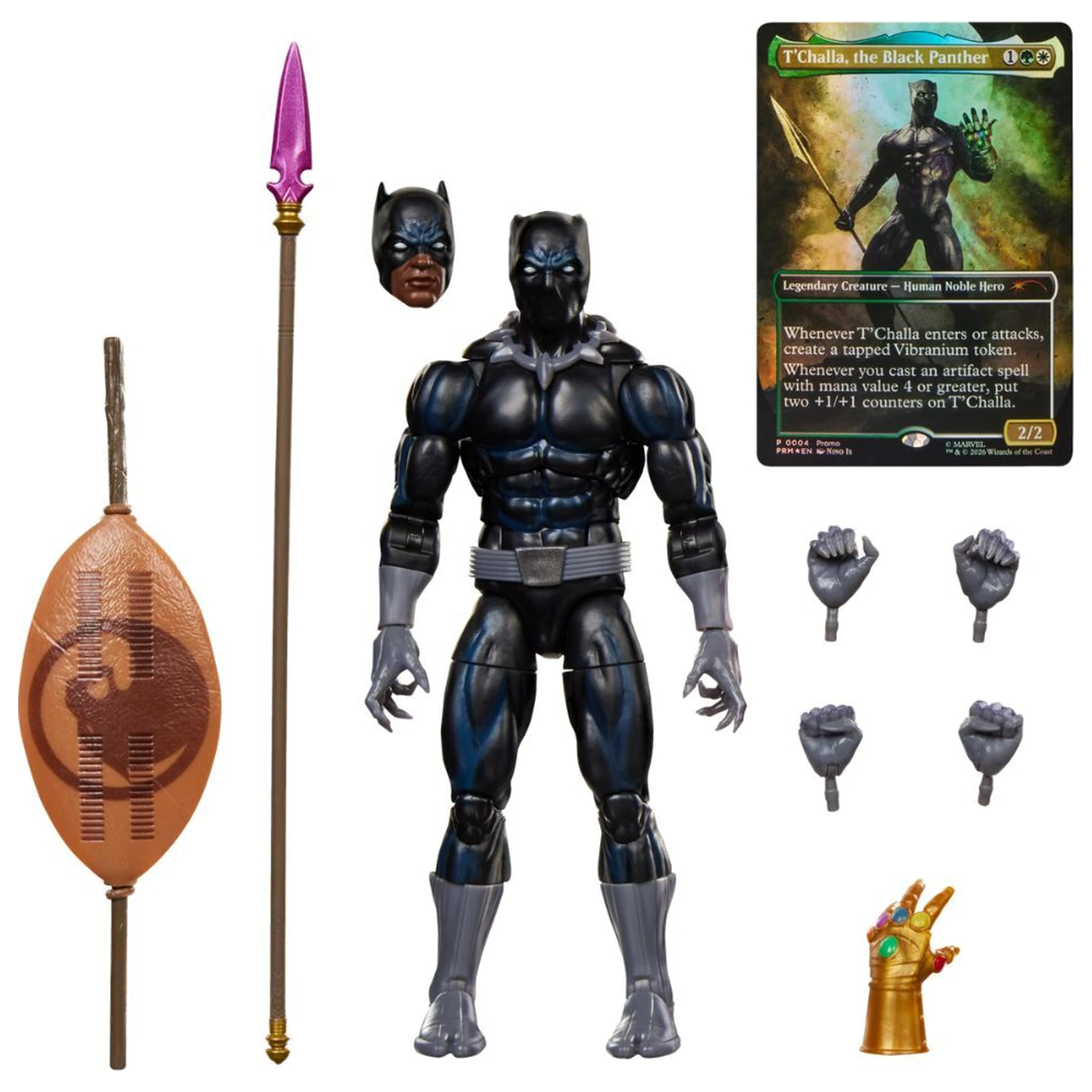 Marvel Legends Series Magic The Gathering Black Panther figura 15 cm fotografija proizvoda