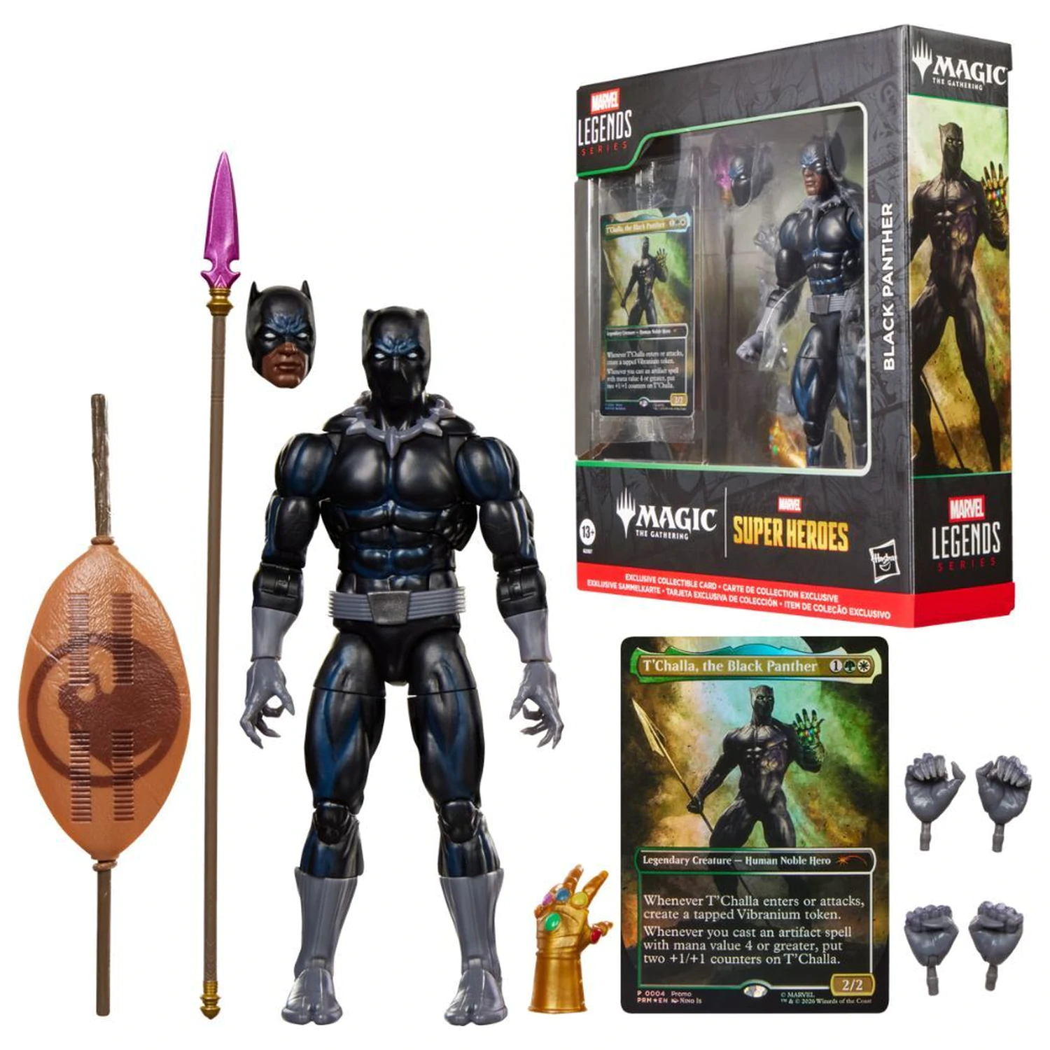 Marvel Legends Series Magic The Gathering Black Panther figura 15 cm fotografija proizvoda