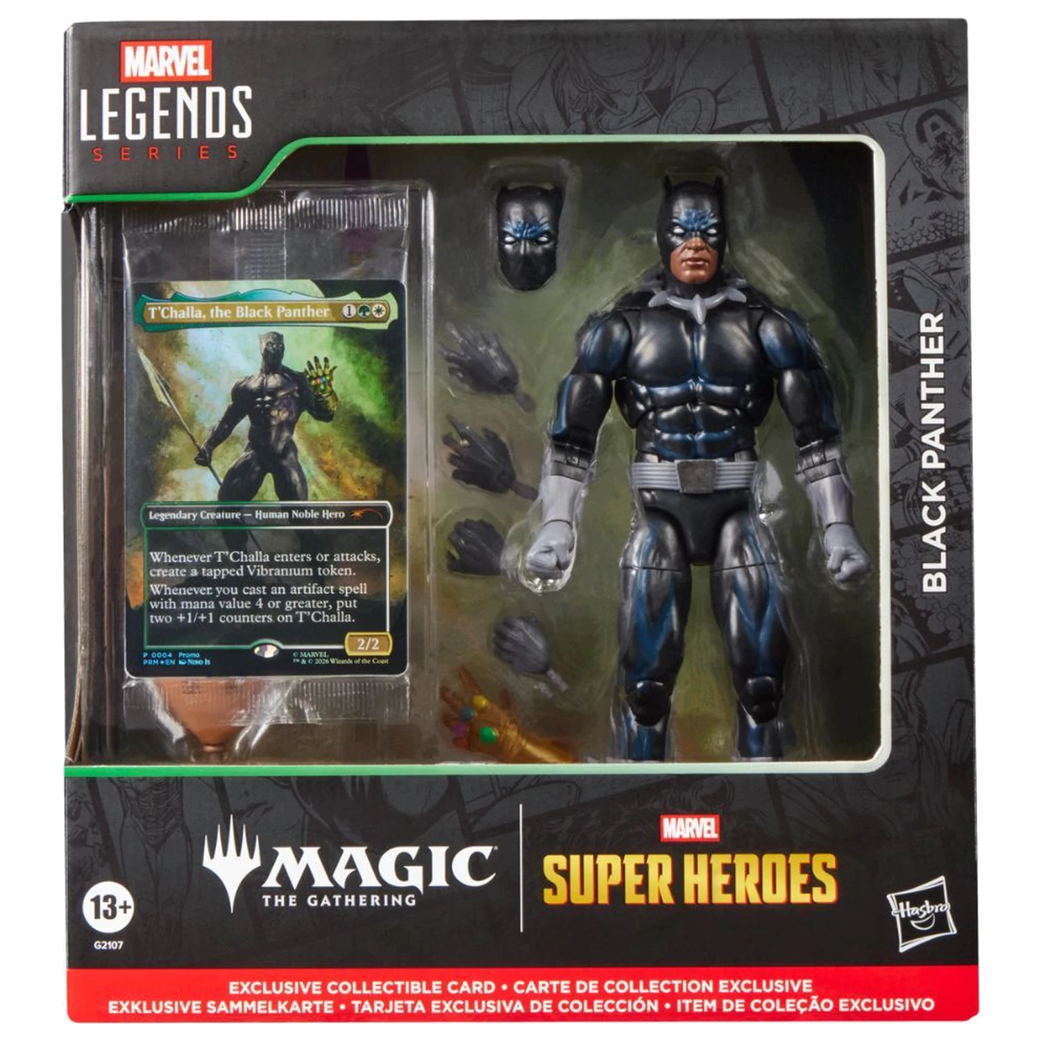 Marvel Legends Series Magic The Gathering Black Panther figura 15 cm fotografija proizvoda