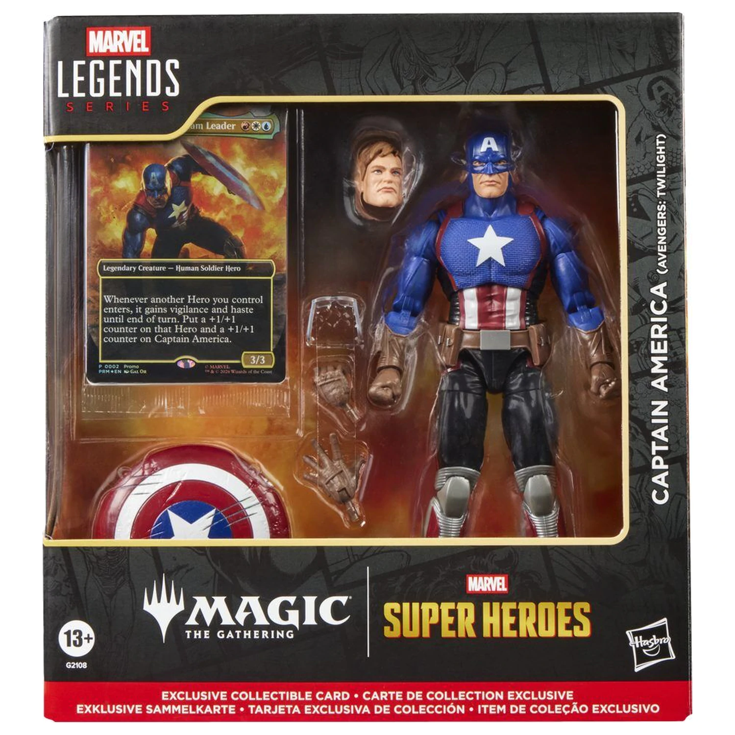 Marvel Legends Series Magic The Gathering Captain America Avengers Twilight figura 15 cm fotografija proizvoda
