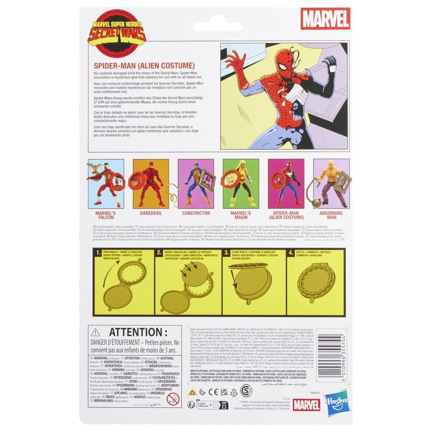 Marvel Legends Series Secret Wars Spiderman Alien Costume figura 15cm fotografija proizvoda