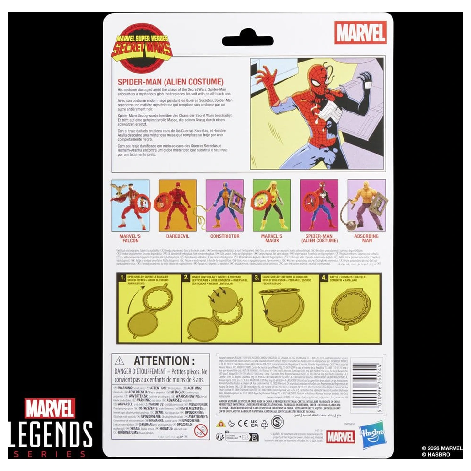 Marvel Legends Series Secret Wars Spiderman Alien Costume figura 15cm fotografija proizvoda