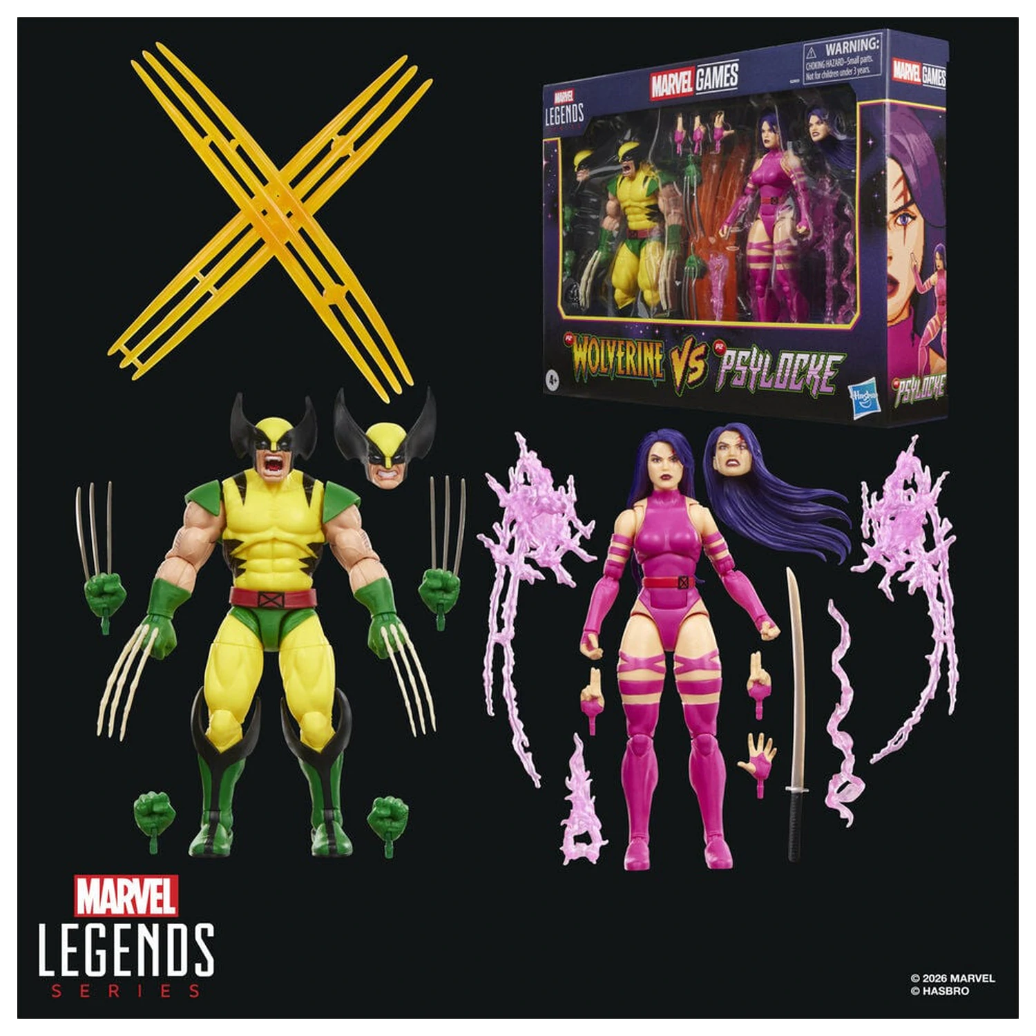 Marvel Legends Series Wolverine Vs Psylocke paket 2 figura 15cm fotografija proizvoda