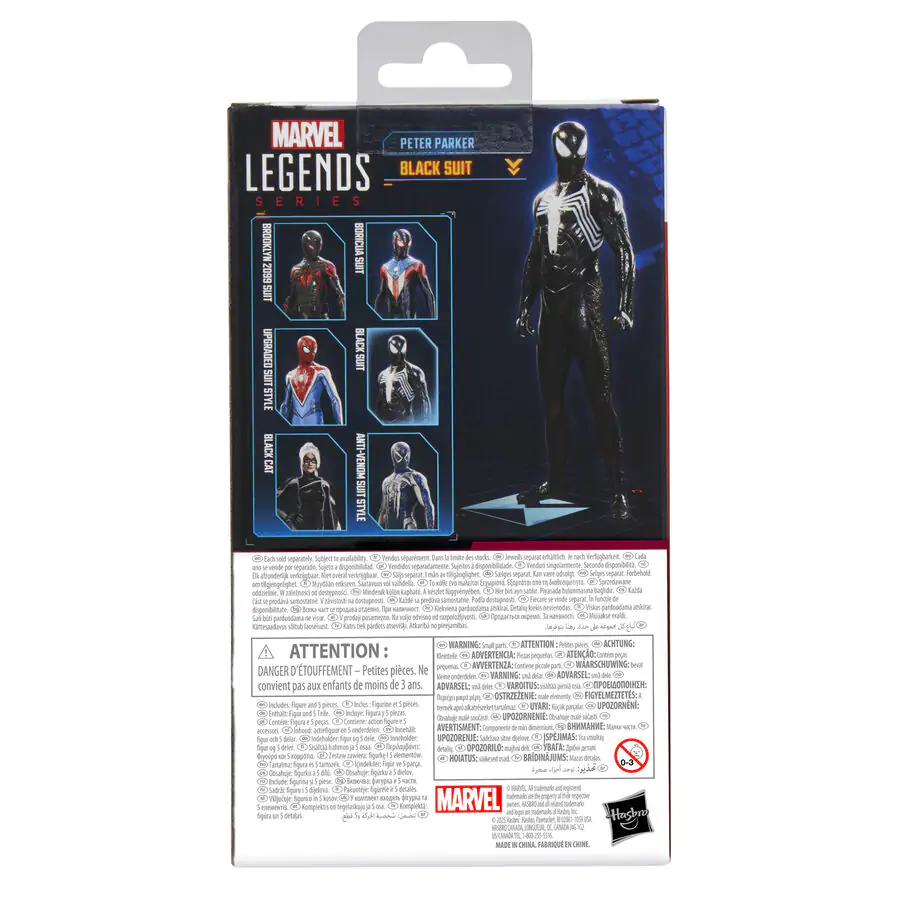 Marvel Legends Spider-Man 2 Peter Parker Black Suit figura 15 cm fotografija proizvoda