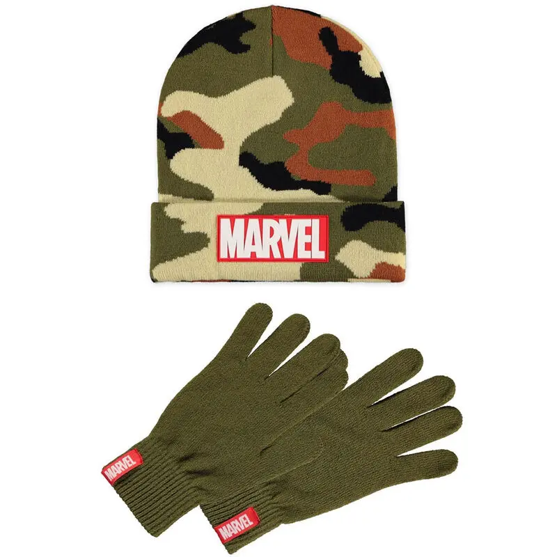 Marvel Logo set kape i rukavica fotografija proizvoda